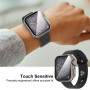 Diruite Protection Écran pour Apple Watch SE 3/2/1 /Series 6 5 4 44mm Coque,HD Apparence Créative Ultra Mince PC+Verre Trempé Ca