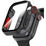 Diruite Protection Écran pour Apple Watch SE 3/2/1 /Series 6 5 4 44mm Coque,HD Apparence Créative Ultra Mince PC+Verre Trempé Ca