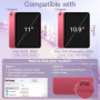 JETech Coque à Paillettes pour iPad (A16) 11ᵉ/10ᵉ Génération (2025/2022) avec Porte-Pencil, Étui Mignon Scintillant Fine pour En