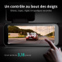 BOTSLAB 3K 4 canaux Dashcam Embarquée, 3K/4K Avant et 1080p*3 pour Voiture, Caméra Embarquée 560° pour Voiture, Wi-FI 5,8 GHz et