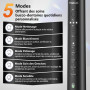 Brosse à Dent Électrique, Brosse a Dent Sonique, Brosse a Dent Electrique - 3 Intensités 5 Modes, 40000VPM, IPX7, Brosse à Dents