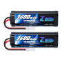 Zeee RC Batterie 7,2V 3600mAh NiMH Batterie pour RC Voiture RC Camion RC Hobby (2 Paquets)