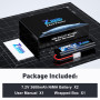 Zeee RC Batterie 7,2V 3600mAh NiMH Batterie pour RC Voiture RC Camion RC Hobby (2 Paquets)