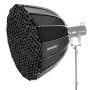 NEEWER Support parabolique Bowens de 90 cm, libération Rapide avec diffuseurs/Grille/Sac pour éclairage continu vidéo CB60 CB200