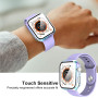 Diruite 2 Pièces Coque pour Apple Watch SE 3/2/1 /Series 6 5 4 40mm Protection Écran Dur PC Matériel Ultra Mince Verre Trempé Éc