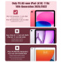 TiMOVO Coque pour iPad A16 11ème Génération 11 Pouces 2025,iPad 10ème Génération 2022 10,9 Pouces avec Porte Stylet,Étui Tri-Fol