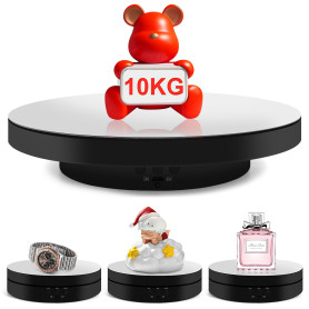 Ygvqn Photographie électrique présentoir Rotatif, Affichage de Carrousel électrique, 23 cm 10 kg de Charge, 360 degrés Table tou