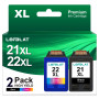LOFBLAT 21XL 22XL Cartouches d'encre compatibles pour HP 21 22 pour Deskjet F380 F390 D2360 D2460 3940 D1530 D1560 F2180 F4180 O