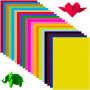 Papier Origami Coloré 200 Feuilles, 20 Couleurs Vives, A4 papier Coloré Papier Double Face Origami Pastel, pour Adultes, Bricola