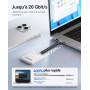 ORICO 1To Disque SSD Externe Magnétique, 4K ProRes HDR Enregistrement, jusqu'à 2000 Mo/s, Seulement Compatible avec iPhone 15/16