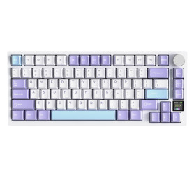 ATTACK SHARK X820 Ultra Clavier Mécanique sans Fil avec Écran TFT Intelligent & Molette, Clavier Gaming 75% Hot-Swappable, BT/2,