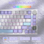 ATTACK SHARK X820 Ultra Clavier Mécanique sans Fil avec Écran TFT Intelligent & Molette, Clavier Gaming 75% Hot-Swappable, BT/2,