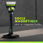 Gillette Labs Rasoir Pour Homme Avec Barre Exfoliante, Edition Neon Night, Manche Réutilisable Et 8 Cartouches De Recharge Gille