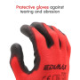 EDIMAX, Gants de Travail, Lot de 12 Paires, Anti Coupure, Resistant aux Abrasion, Niveau 3, Revêtement en Nylon PU, Polyvalent, 