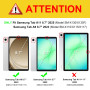 FINTIE Coque pour Samsung Galaxy Tab A11 8.7 Pouces 2025 et Galaxy Tab A9 8.7” 2023, Etui Fin et Transparent Givré Housse Dure e