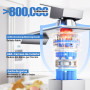 Robinet Salle de Bain,Mitigeur Lavabo Cascade en Acier Inoxydable,Mitigeur en Laiton,Eau Chaude et Froide Disponible,Economiseur