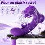 Vibromasseurs sex toýs femme, 3 IN 1 gode vibro-masseur sextoy vibromasseur, femme clitoridien puissant Avec 7 modes de batteme