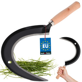 KOTARBAU Faucille Ronde 235 mm Faucille Faux Feuille Faucille Petite Faux Jardin Faucille Jardin Faux Main Faucille Main Faux Fa