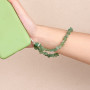 BEEFLYING 1Pcs Bracelet de Sangle de Poignet en Éclats de Pierre d'Aventurine Verte pour Téléphone Portable,Bracelet Anti-Perte 
