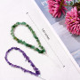 BEEFLYING 1Pcs Bracelet de Sangle de Poignet en Éclats de Pierre d'Aventurine Verte pour Téléphone Portable,Bracelet Anti-Perte 