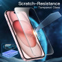 JETech Protection D'écran pour iPhone 15 6,1 Pouces, Sans Bulle, Film en Verre Trempé avec Outil d'Installation Facile, Compatib