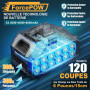 8 Pouces Tronconneuse a Batterie, Mini Tronçonneuse Électrique Sans Fil Brushless à Batterie 8000mAh, avec Injecteur de Lubrifia