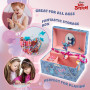 Disney Stitch Boîte à Bijoux Musicale pour Fille, Boite Souvenir à Remontoir Personnage Tournant, Rangement Bague, Déco Chambre,