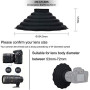 JJC Pare-Soleil Universel Pliable Anti-Reflet en Silicone pour Appareil Photo Reflex Numérique Canon, Nikon, Sony, Fuji, Diamètr