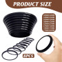 8pcs Step Rings Adaptateur Filtre, Bague d'Adaptation pour Filtre d'Objectif d'Appareil Photo Métal, Anneaux de Lentille, Compat