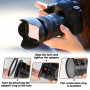 8pcs Step Rings Adaptateur Filtre, Bague d'Adaptation pour Filtre d'Objectif d'Appareil Photo Métal, Anneaux de Lentille, Compat