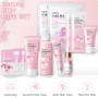 Sakura Ensemble de Soins de la Peau 11 Pièces, avec Crème Nettoyante, Toner, Sérum, Kit de Soins de La Peau Hydratants, Coffret 
