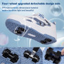 YINGCSM Chaussures à roulettes pour garçons et filles, patins à roulettes 2 en 1, chaussures de sport, chaussures de skateboard