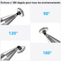 Stylet Tablette, 2 en 1 Stylet Tactile Pencil Compatible avec Toutes Les Tablettes et Smartphones, iPhone, iPad, Samsung, Lenovo