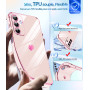 LeYi Coque pour Samsung A17 / A 17 5G avec 2 Verre Trempé Silicone Forme de Coeur d'amour, Housse Étui de Protection Antichoc An