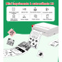 ORGBRO Mini Imprimante, X3 Thermique Bluetooth Imprimante Autocollante Portable, avec 1 Rouleau de Papier Thermique, 300DPI Peti