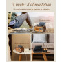 Poste Radio Vintage, PRUNUS J-150 AM/FM/SW Radio Portable Rechargeable avec Batterie 1200mAh et Piles D, Transistor Radio Blueto