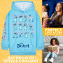 Disney Stitch Sweat Capuche Fille Pull Enfant Ado Officiel Sweat Stitch Vetement Fille Décontractés Idée Cadeau Anniversaire