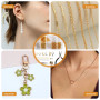 Lytonix 584 Pièces Kit Fermoirs Collier, avec Perles à Ecraser, Anneaux De Saut Ouverts, Chaîne D'extension Amovible, Brucelles 
