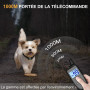 IHPUKIDI Collier de Dressage pour Chien avec Télécommande, 3 Modes (Bip, Vibration, Choc), Portée 1000m, Étanche IP67, Réglable 