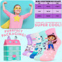 Gabby's Dollhouse Chaussettes Fille, Lot de 5 Chaussettes Chaudes Colorées avec Personnages Amusants pour École, Loisirs (23/25 
