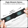 Higgs 6 Pack Bracelets Compatibles avec Bracelet Apple Watch 38mm 40mm 41mm 42mm 44mm 45mm 46mm 49mm Femmes Hommes, Réglable Nyl