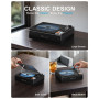 Lecteur CD Portable, Leapwell Lecteur CD Bluetooth Enfant avec Haut-Parleur Baladeur CD Portable Bureau Rechargeable Poste CD Vi
