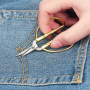KUONIIY Petits Ciseaux, Bout Pointu, Coupe Très Nette et Précise, Convient à la Broderie, Aux Travaux d'aiguille, Convient au Co