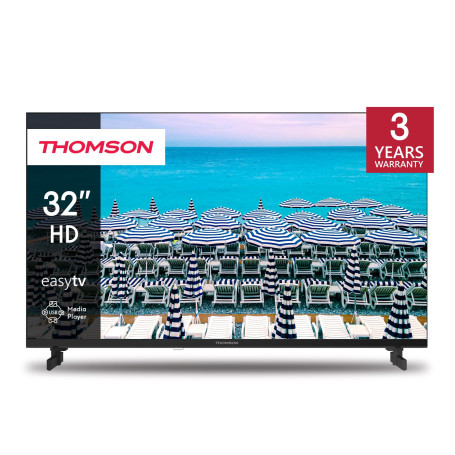 THOMSON 32 Pouces (81 cm) LED HD Easy TV – Non Smart – Hotel Mode, USB, HDMI, Triple-Tuner (Câble/Satellite/Antenne), AV in, CI+