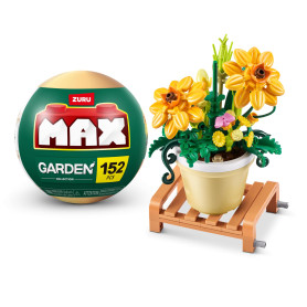 ZURU Collection de Briques de Construction Max Premium Garden (Cosmos Sulphureus, 1 Capsule)(Jusqu’à 233 pièces, 6 à Collectionn