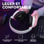 GXTrust 1492W Ravox Casque Gaming pour PS5 PS4 Switch PC Xbox Mobile, Jack 3,5 mm, Pilotes 50mm, Bandeau Rembourré, Oreillettes 