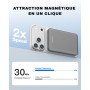 Hichain Batterie Externe Magnétique sans Fil Ultra Mince 5000mAh, Compatible avec MagSafe, Charge Rapide 22.5W Max, Power Bank p