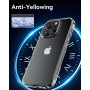 NIMASO Coque transparente pour iPhone 16 Pro Max de 6,1", de qualité militaire, résistante aux chocs, anti-chute, fine et anti-j