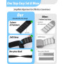 Higgs Nylon Bracelets Compatible avec Bracelet Apple Watch 44mm 42mm 45mm Ultra 3/2/1 49mm 46mm 38mm 40mm 41mm Homme Femme, Elas