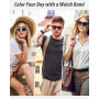 Higgs Nylon Bracelets Compatible avec Bracelet Apple Watch 44mm 42mm 45mm Ultra 3/2/1 49mm 46mm 38mm 40mm 41mm Homme Femme, Elas